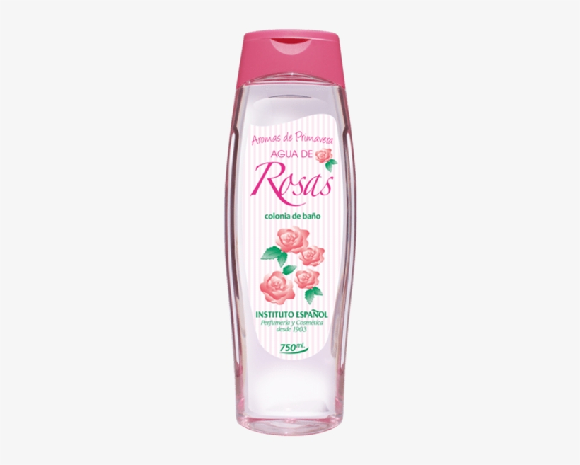 Colonia Agua De Rosas 750ml - Instituto Español Agua-de-rosas-colonia-de-bano-750-ml, transparent png download