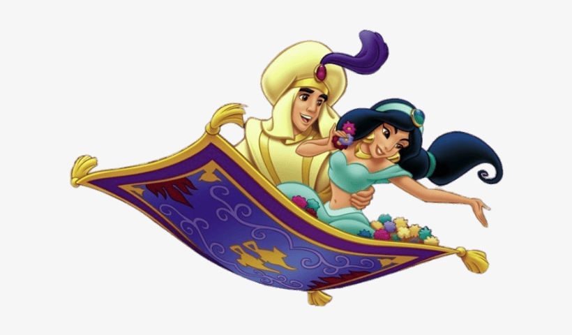 Aladdin And Jasmine On The Magic Carpet - Jasmine And Aladdin Png, transparent png download