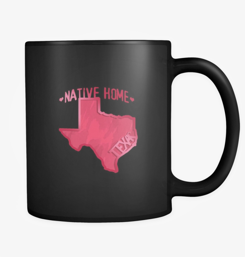 Love Texas State Native Home Map Outline Black 11oz - Lord Of The Cats Mug, transparent png download