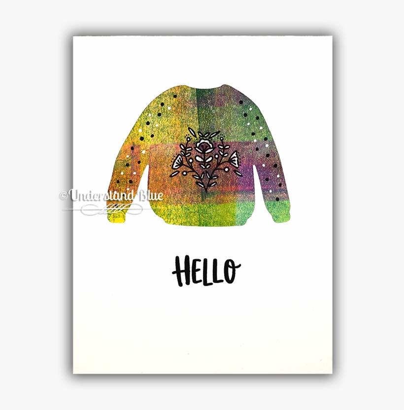 On The First One, I Stamped The Flowers And The Black - Visual Arts, transparent png download