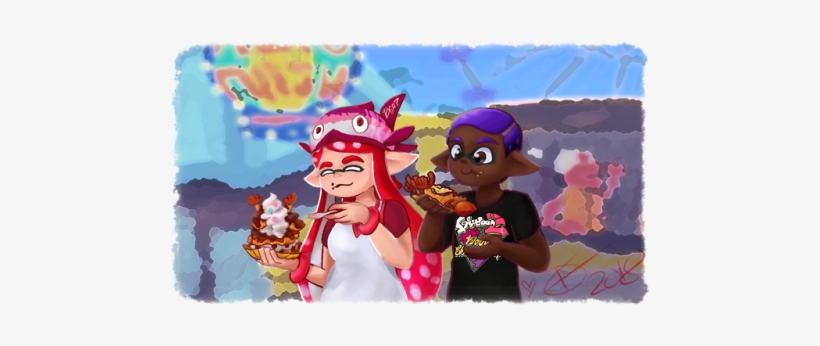 Snack Time At Squidneyland Wahoo World - Cartoon, transparent png download