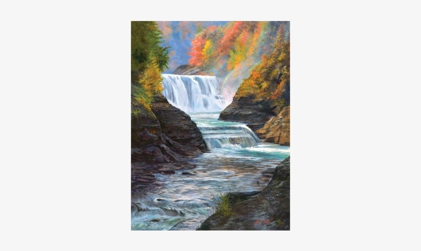 Lower Falls Of Letchworth - Letchworth, transparent png download
