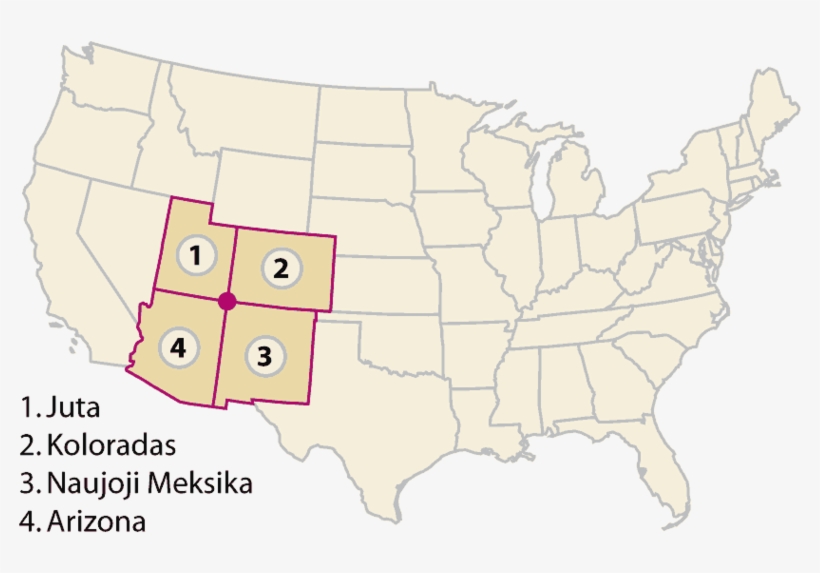 Four Corners States - Red Bellied Snake Range, transparent png download
