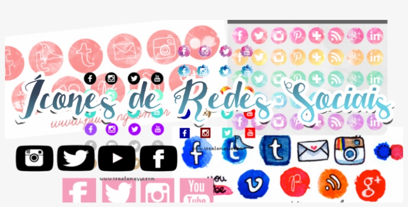 Hoje Trouxe Pra Vocês Vários Exemplos De Ícones De - Redes Sociais Logo Png Para Blog, transparent png download