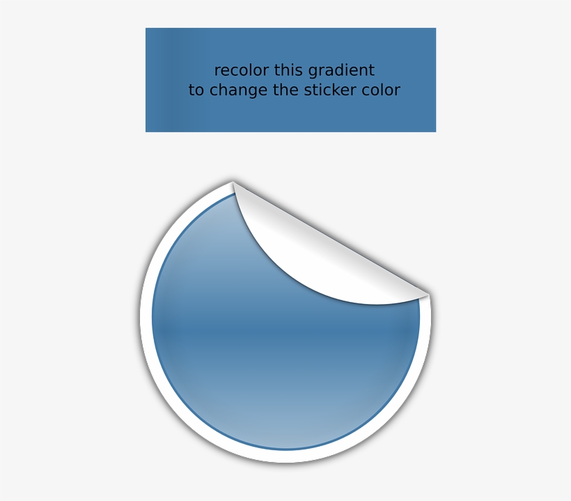 Sign, Blue, Circle, Advertising, Vector, Post, Peel - Post It Circular Png, transparent png download