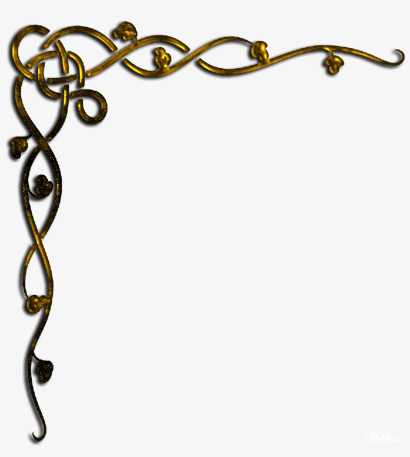 Png Decorative Corners Swirl Border PNG Image Transparent PNG Free