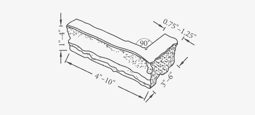 Ledgestone Corners - Line Art, transparent png download
