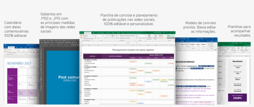 Tempo Otimizado - Planilha De Planejamento De Mídias Sociais, transparent png download