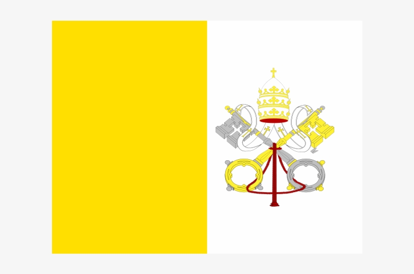 Flag Of Holy See Logo Png Transparent - Vatican City Flag, transparent png download