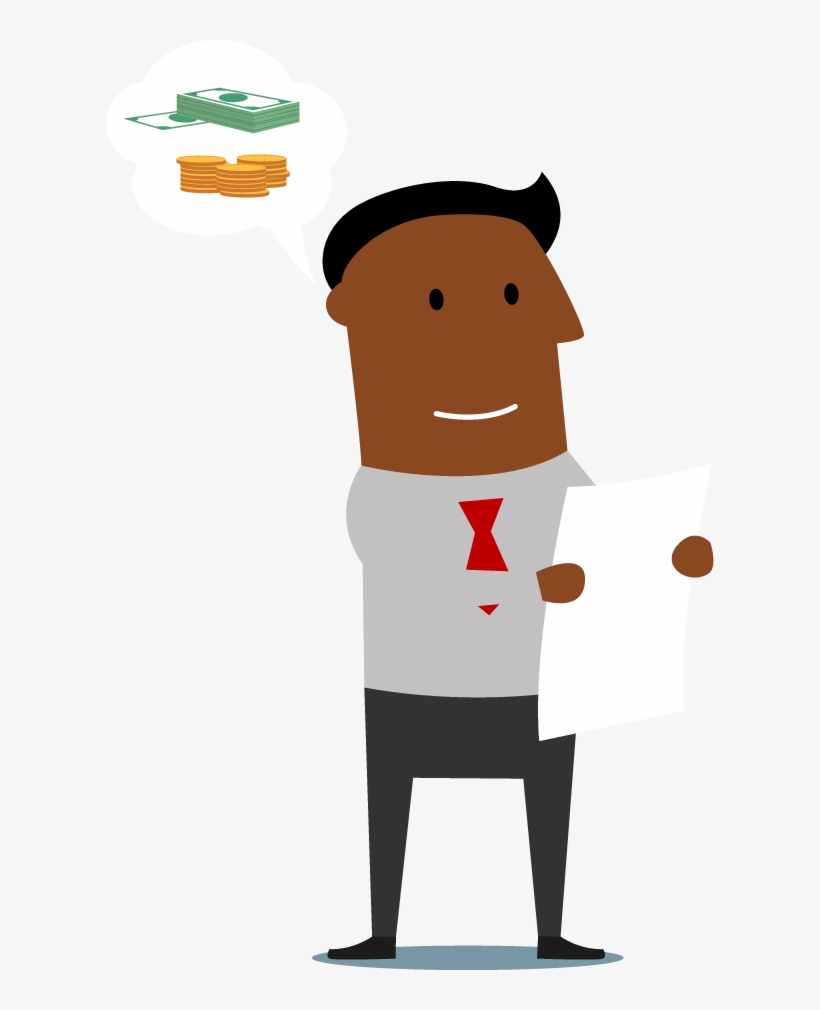 Person Considering The Benefits - Contract, transparent png download