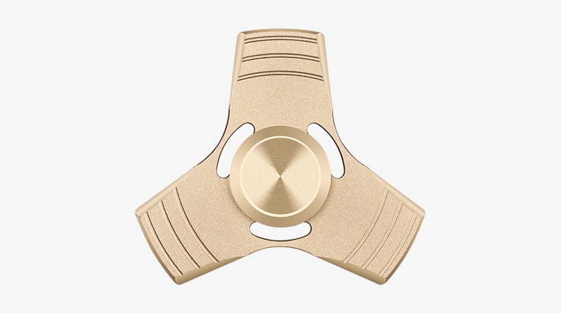 Ouuo Gold Hand Spinner - Golden Metal Fidget Spinner, transparent png download