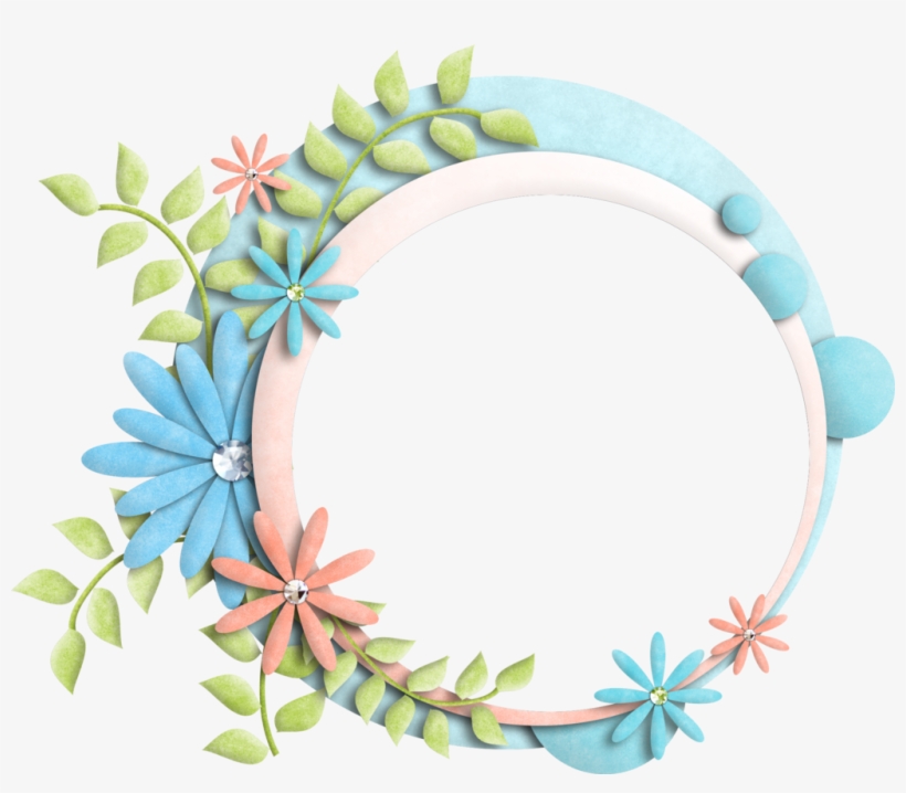 Floral Frame Transparent Background - Clear Background Circle Frame Png, transparent png download