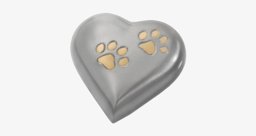 Brass Heart Two Paw - Bronze, transparent png download