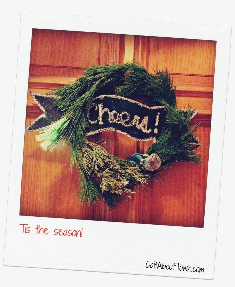 Diy Holiday Wreath With West Elm, Caitabouttown - Poster, transparent png download