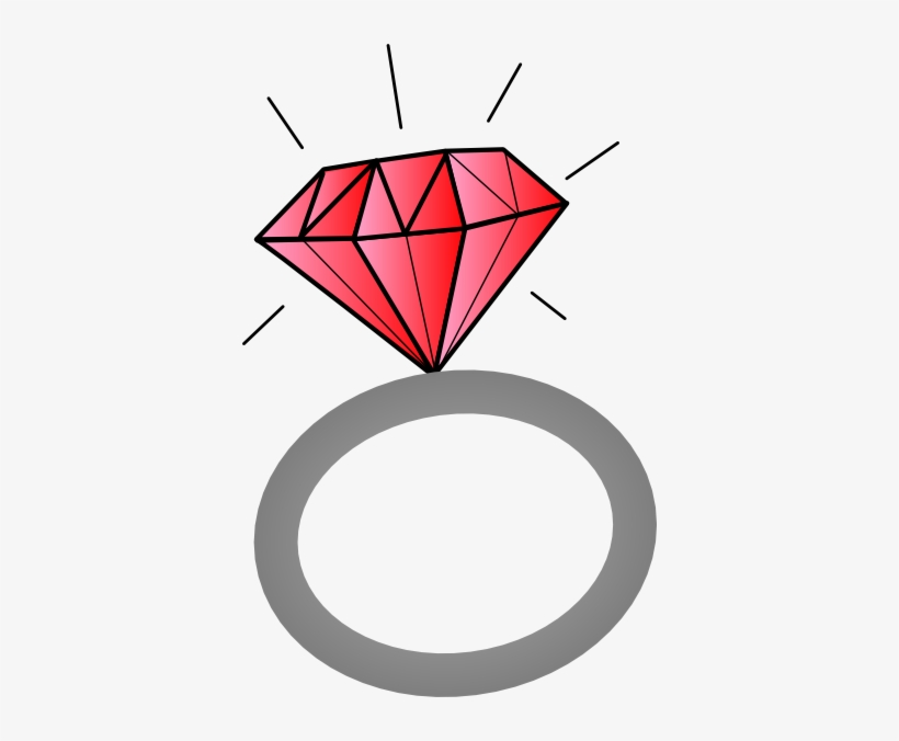 Red Wedding Ring Clipart, transparent png download