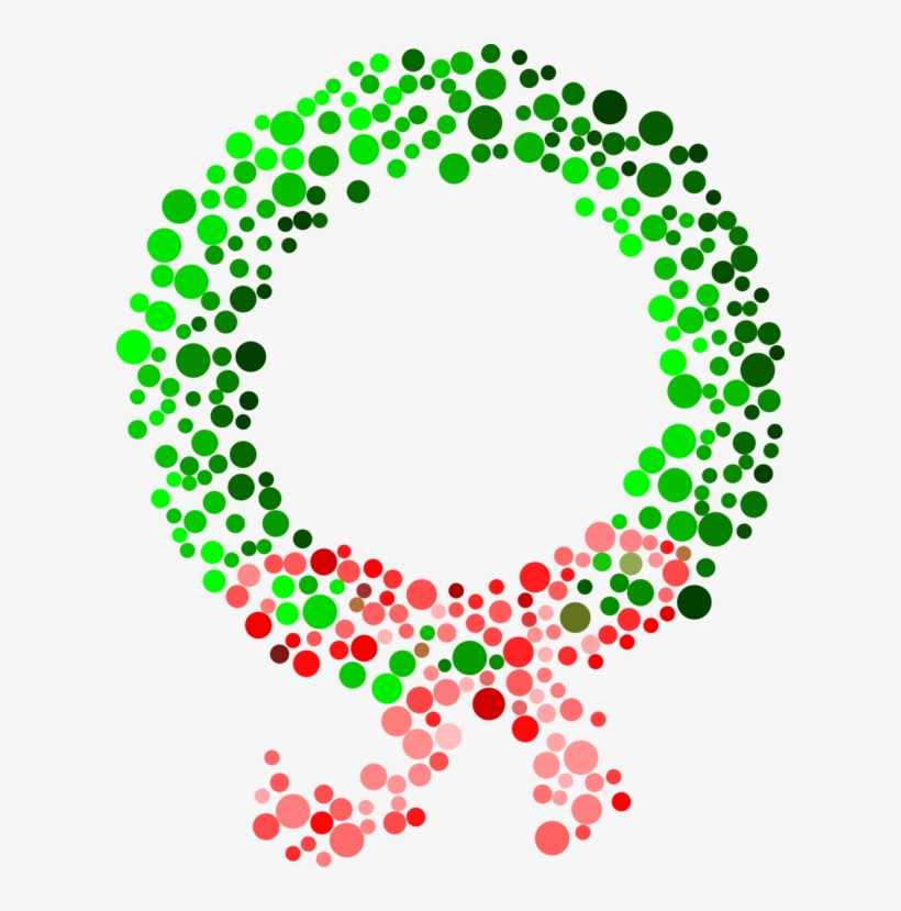 Wreath Christmas Advent Santa Claus Holiday - Dot Wreath, transparent png download