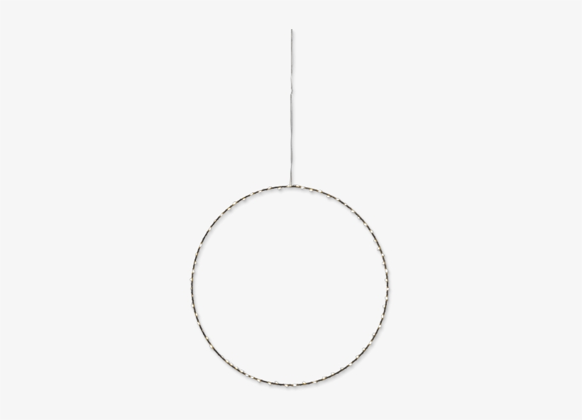 Black Metal Circle Led Light Decoration - Black Metal, transparent png download