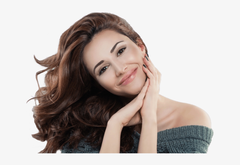Stem Cell Facial Smiling Young Look Of A Woman In Bernardsville, - Japanese Perm Long Hair, transparent png download