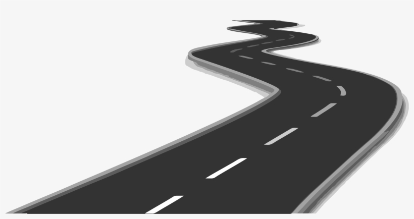 Black And White Stock Asphalt Transprent Png Free Download - Curve Road, transparent png download