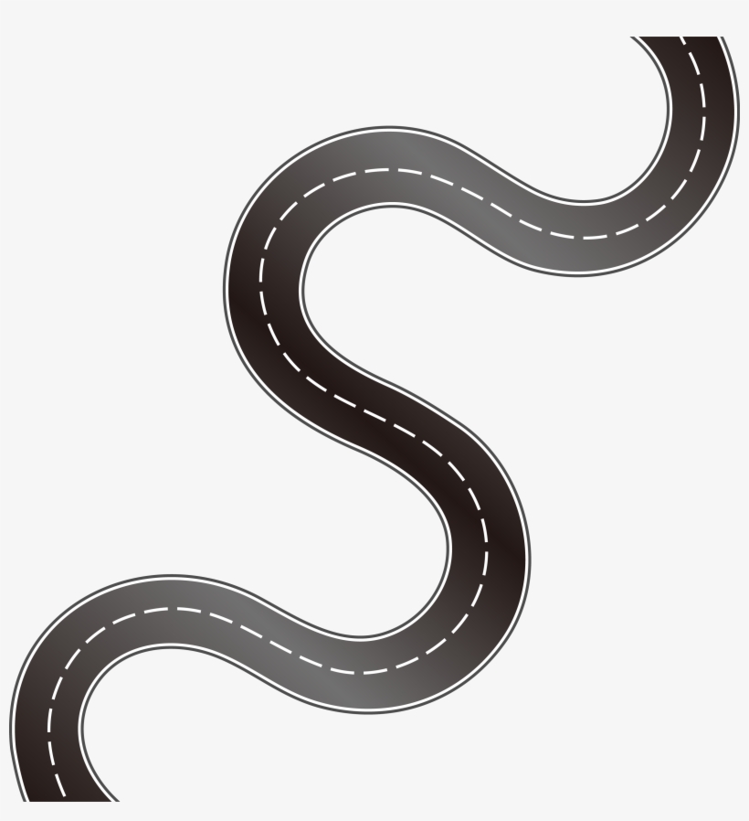 Road Free Download Png - Dibujo Carretera Con Curvas, transparent png download