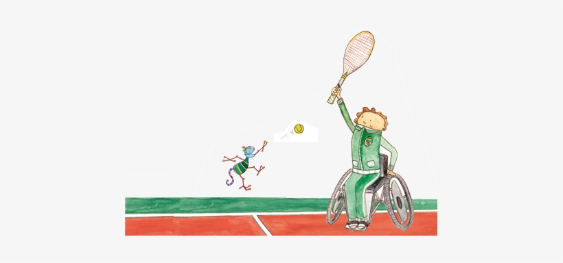 School At The Pace Of My Crutches, To Put Up With The - Wheelchair Tennis, transparent png download