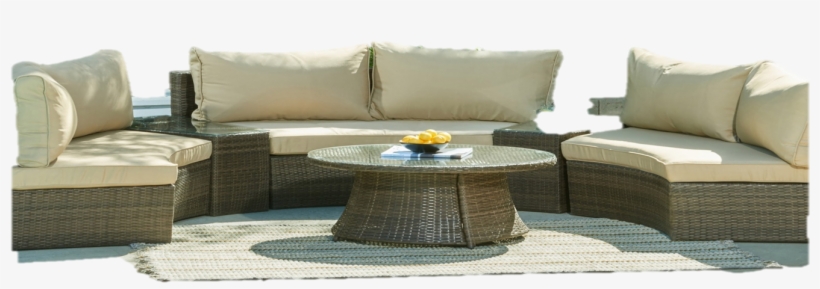 Manhattan Comfort Pearl Semi- Circle Outdoor Patio - Sofa Set Png, transparent png download