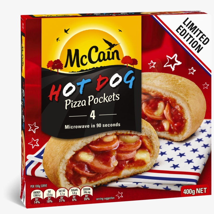 Hot Dog Pizza Pocket 400g, transparent png download