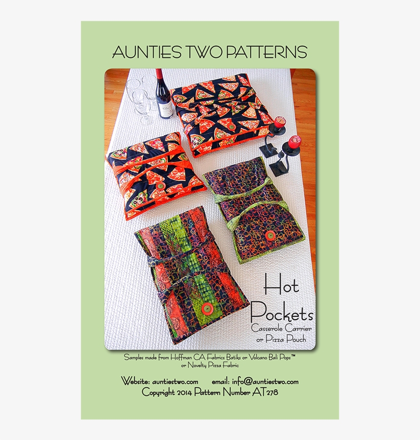 At278 Hot Pockets - Aunties Two Patterns Hot Pockets Casserole Carrier, transparent png download