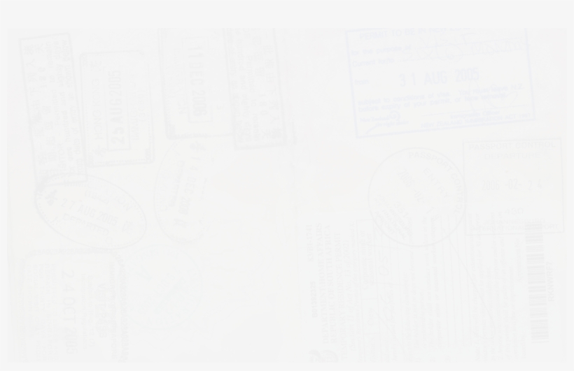 Passport Stamps - Old Passport, transparent png download