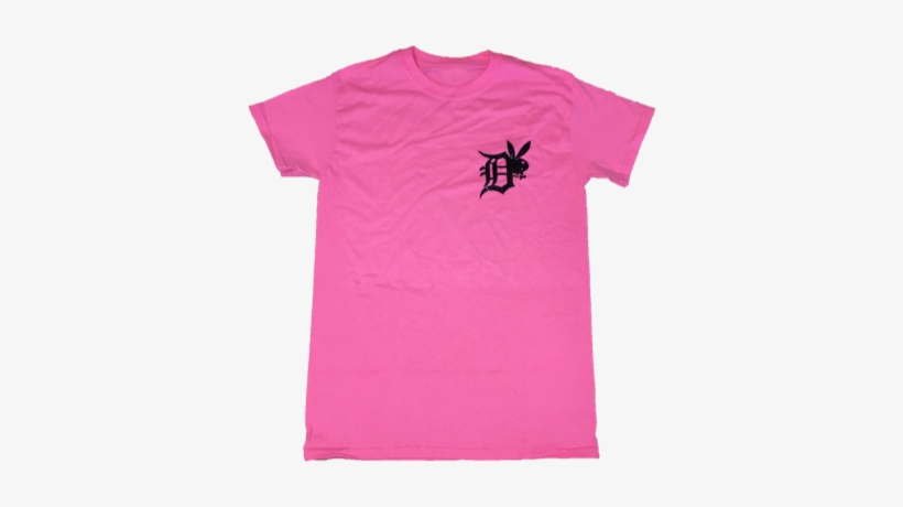 Image Of Womens Pink Glitter Detroit Player Tee - Active Shirt, transparent png download