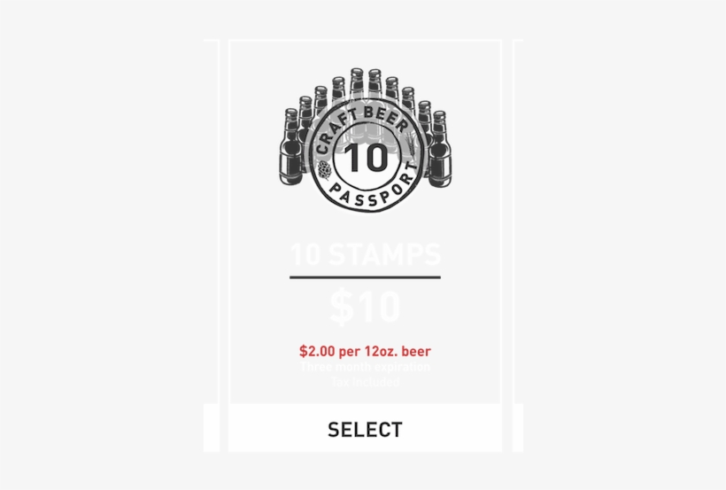 This Is An Image Of A The 10 Stamps Plan From The Craft - Beer, transparent png download