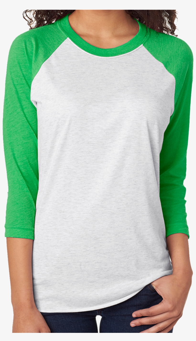 Watercolor Steer Tri-blend Unisex 3/4 Raglan - Jiffy Shirts Raglan, transparent png download