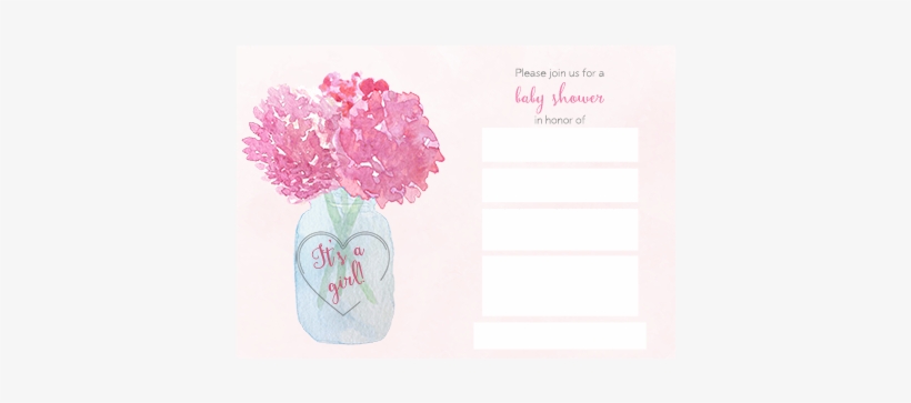 Error Message - Hydrangea Jar, Bridal Shower, Thank You Cards, Purple,, transparent png download