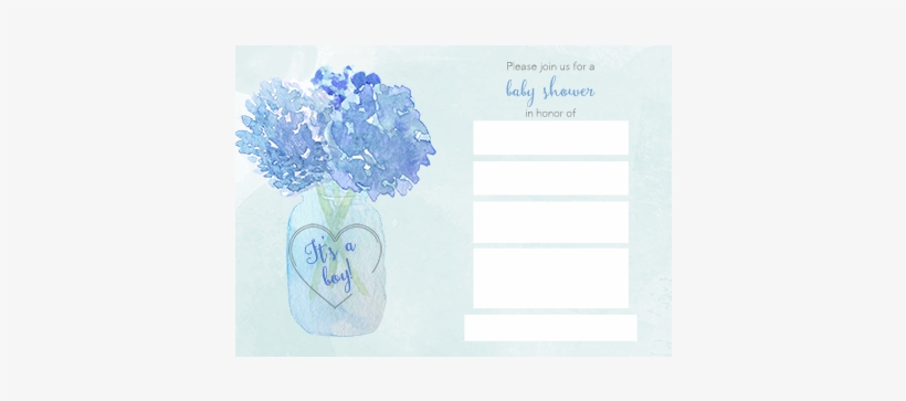 Error Message - Hydrangea Jar, Bridal Shower, Thank You Cards, Purple,, transparent png download