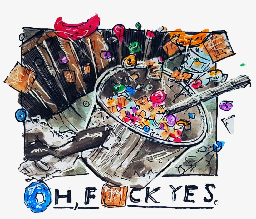 Oh, F[ ]ck Yes - Kellogg's Froot Loops, transparent png download