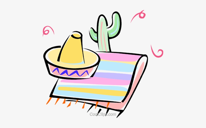 Cactus, Mexican Sombrero, Blanket Royalty Free Vector - Мексика Пнг, transparent png download
