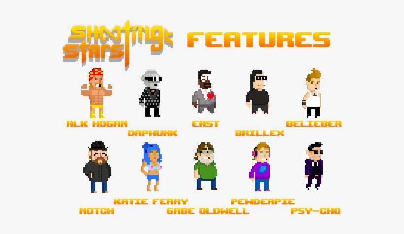 Collect Up To 50 Amazing Ultimate Attacks And Superfoods - Shooting Stars Characters, transparent png download