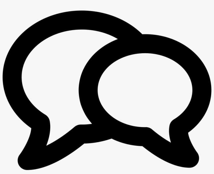 Two Speech Bubbles - Portable Network Graphics, transparent png download
