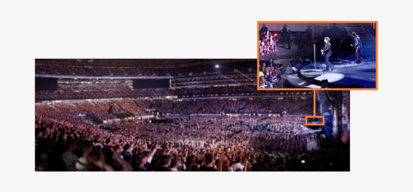 Enjoy Concerts With Gigapan And Find Every Face In - Bon Jovi Concert Crowd, transparent png download