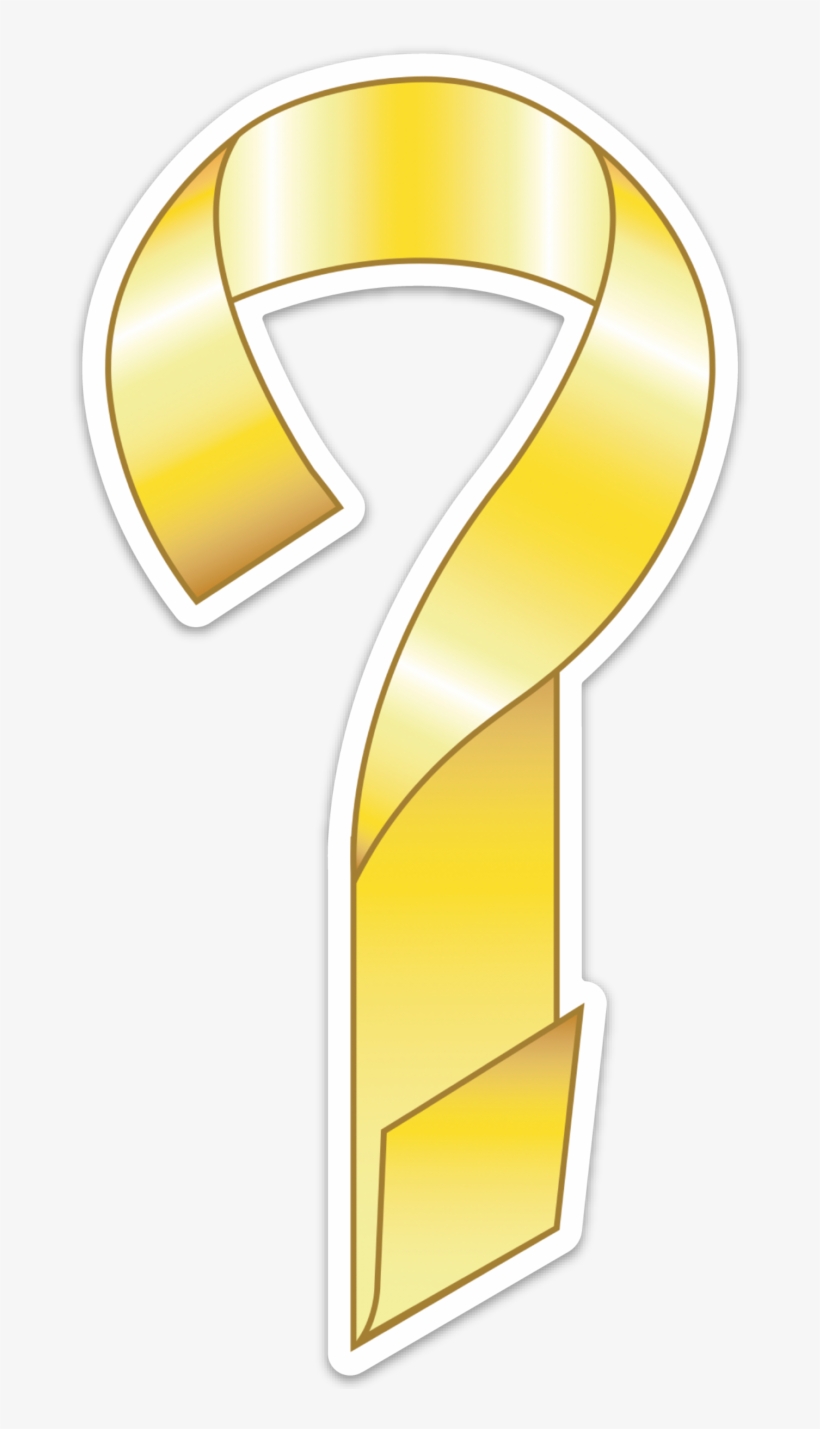 Yellow Ribbon Decal - Yellow Ribbon, transparent png download