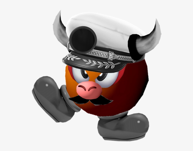 He's A Brown Ball With Angry Eyes And A Pink Snout - Cartoon, transparent png download