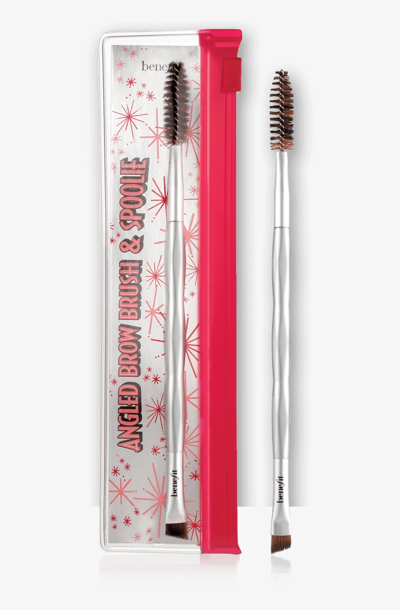 Pincel Biselado Y Cepillo Para Las Cejas - Benefit Angled Brow Brush And Spoolie, transparent png download
