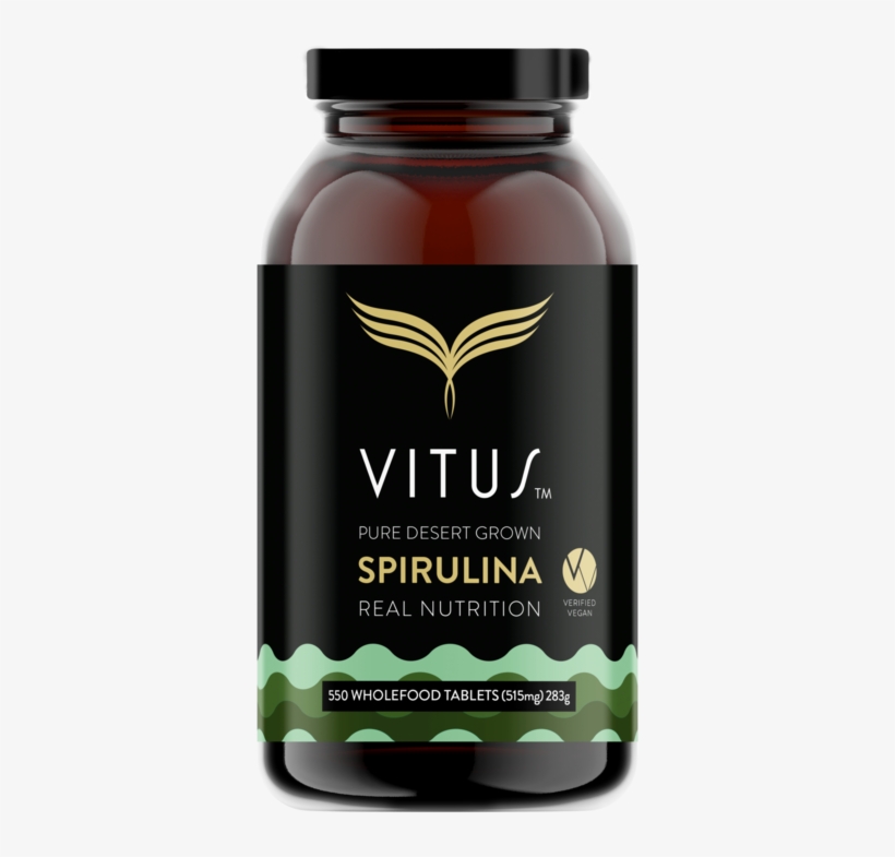 Pure Desert Grown Spirulina 550 Tablets - Vitus Vitamin C, transparent png download