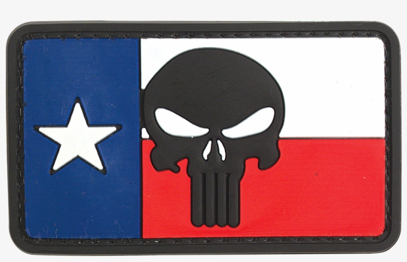 Punisher Skull Texas Flag, transparent png download