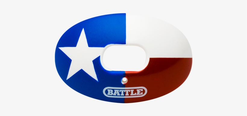 Oxygen Texas Flag Football Mouthguard - Battle Sports Science State Flag Oxygen Lip Protector, transparent png download