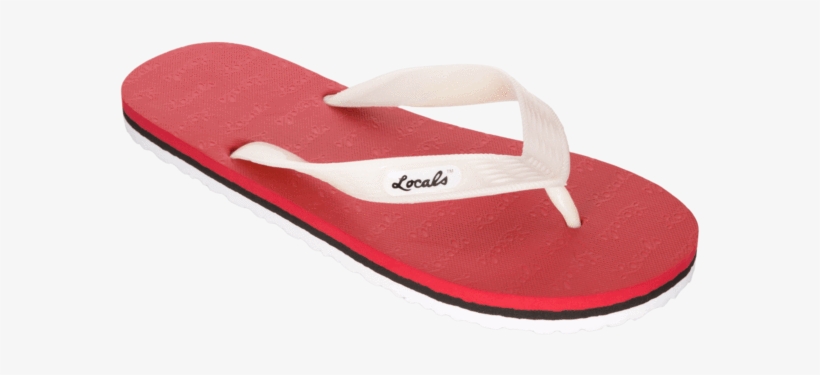 Womens Red Slippa - Flip-flops, transparent png download