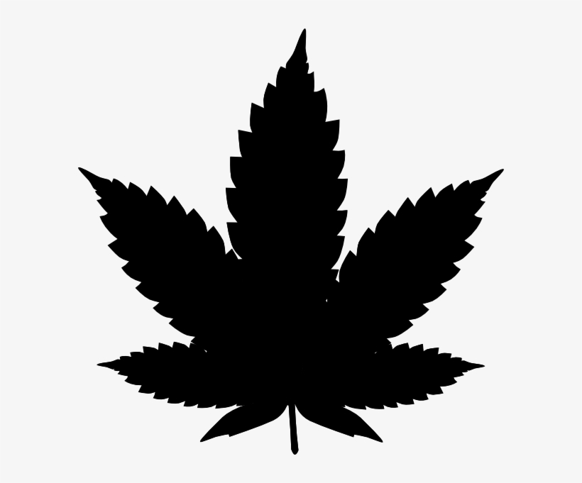 Graphic Freeuse Library Pot Silhouette At Getdrawings - Weed Clipart Black And White, transparent png download