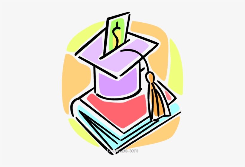 Graduation Cap And School Book Royalty Free Vector, transparent png download
