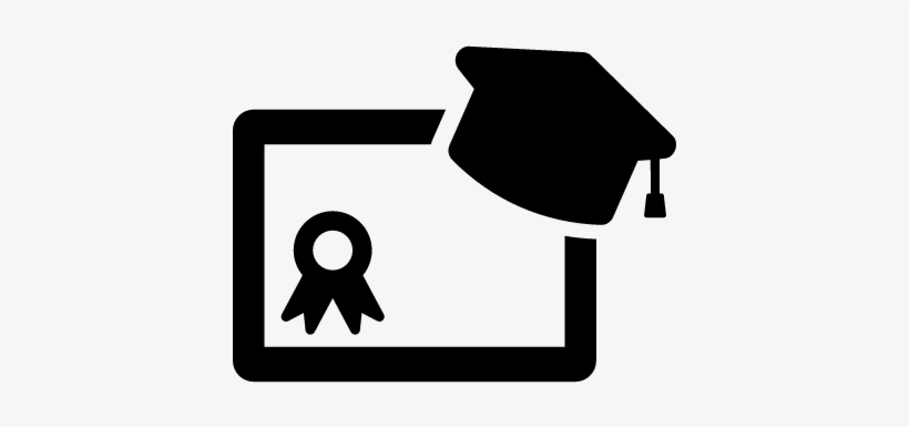 Graduation Cap And Diploma Vector - Gorro De Graduacion Dibujo, transparent png download