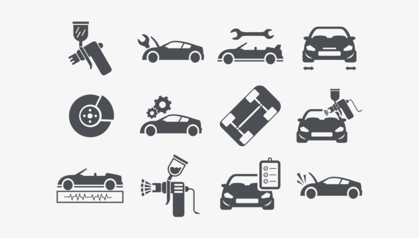 Auto Body Icons Vector - Bottle Green N White Abstract Background Png, transparent png download